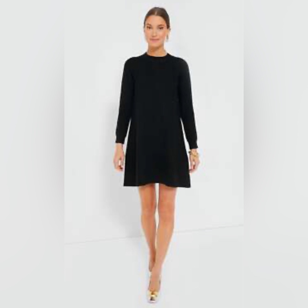 Pomander Place Classic Black Long Sleeve Dress
